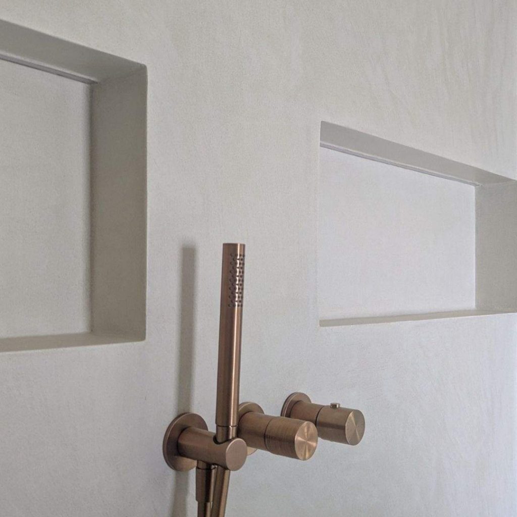 forcrete shower mixer detail luxury bathroom