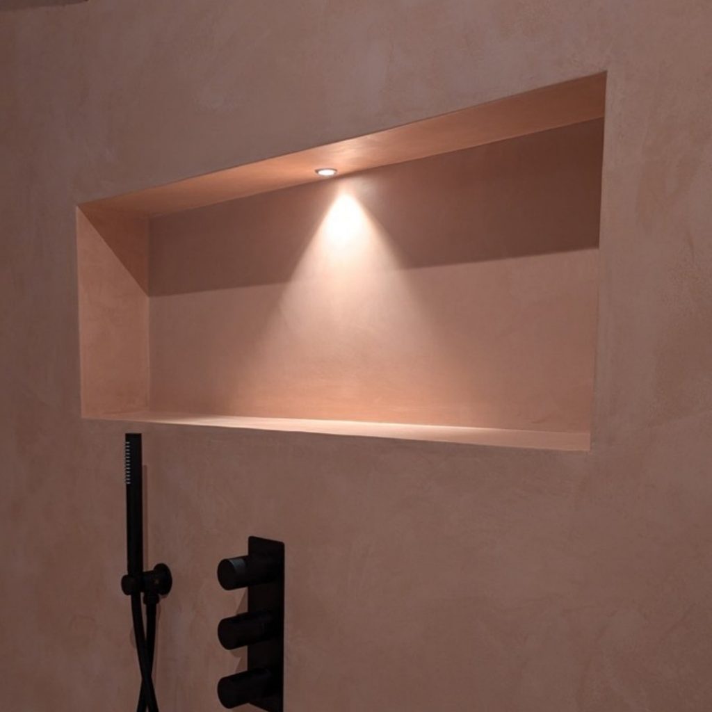 luxury tadelakt bathroom oxshott surrey